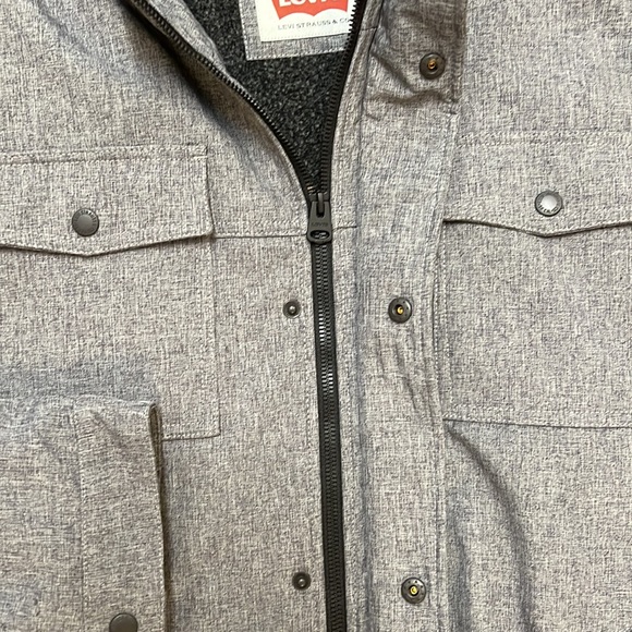 Levi’s Men’s Sherpa Lined Full Zip Performance Jacket - Picture 4 of 10